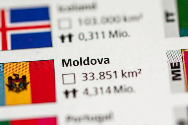 Moldavsko Geografický Koncept Uzavírá Záběr — Stock fotografie