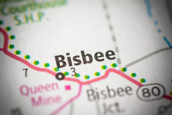 Bisbee. Arizona. USA map