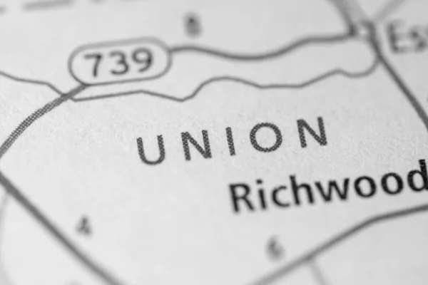 Unión Ohio Mapa Usa — Foto de Stock