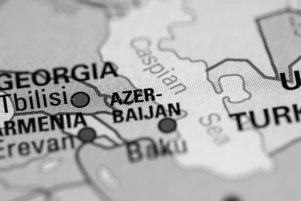 Αζερμπαϊτζάν Έννοια Του Geogrphy Κλείνει Πλάνο — Φωτογραφία Αρχείου