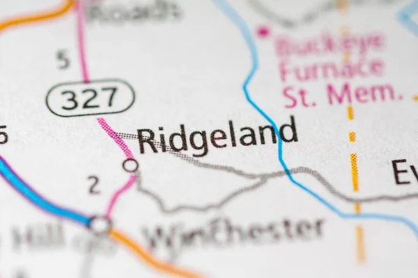 Ridgeland Ohio Här Usa Geografiskt Koncept Närbild — Stockfoto