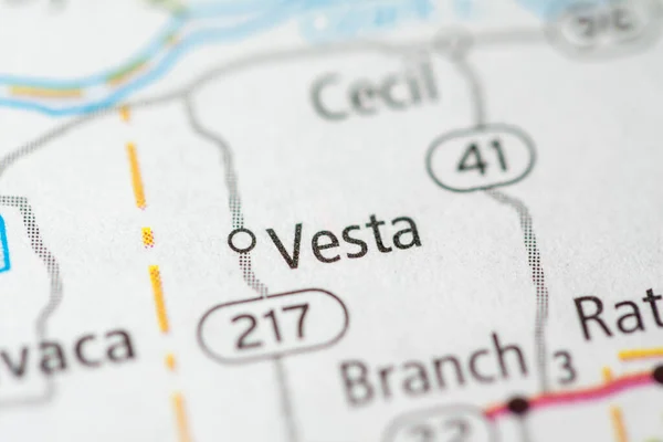 Vesta Arkansas Kaart Verenigde Staten — Stockfoto