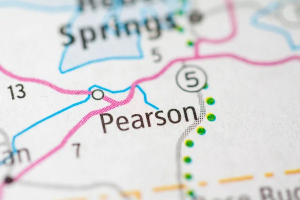 Pearson Arkansas Abd Haritası — Stok fotoğraf