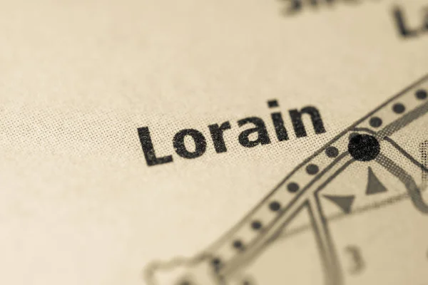 Lorain Ohio Mapa Usa — Foto de Stock