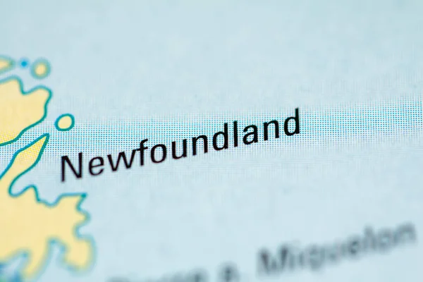 Newfoundland Canada Map Background — 스톡 사진