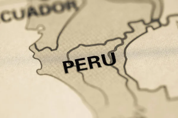 Peru Geografický Koncept Uzavírá Záběr — Stock fotografie