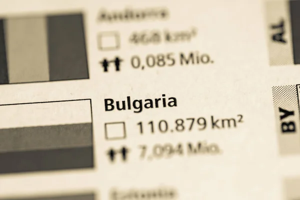 Bulharsko Geografický Koncept Uzavírá Záběr — Stock fotografie