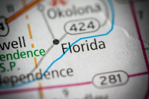 Florida Ohio Mapa Usa — Stock fotografie