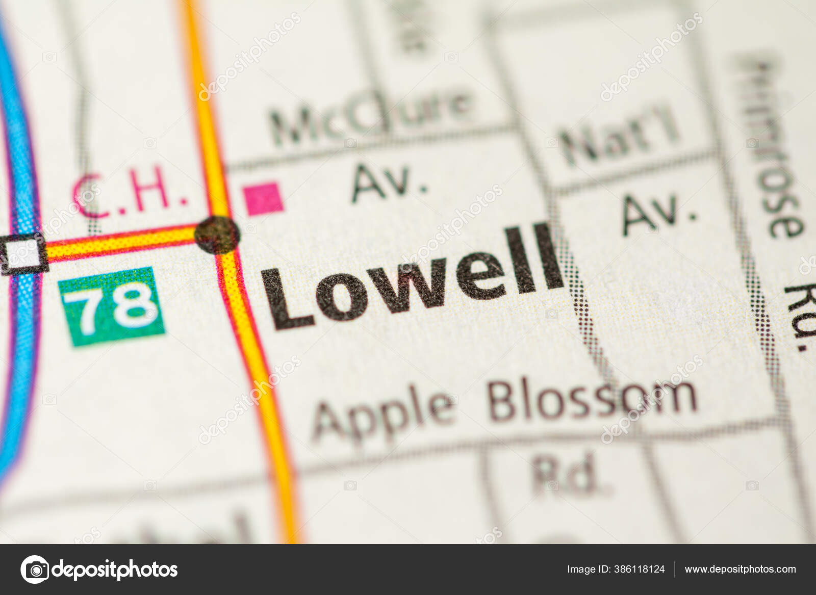 Lowell Arkansas Usa Map Stock Photo by ©aliceinwonderland2020 386118124