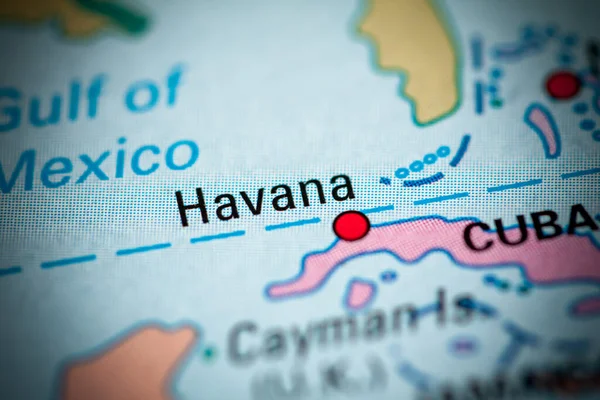 Гавана Куба Концепція Geogrphy Зривається — стокове фото