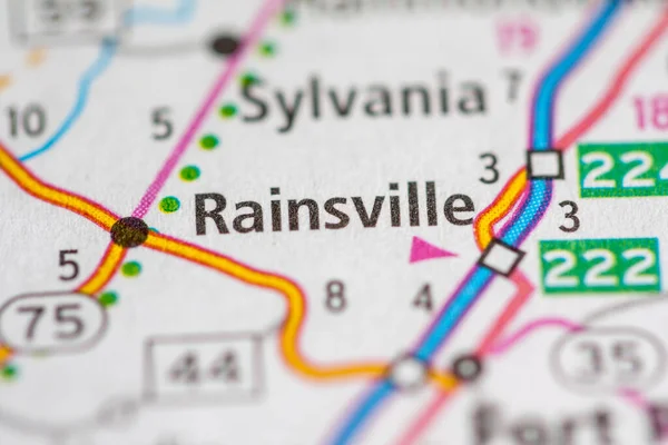 Rainsville Alabama Usa Karte — Stockfoto