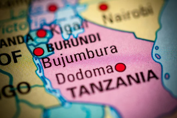 Bużumbura Burundi Koncepcja Geogrficzna Shot — Zdjęcie stockowe