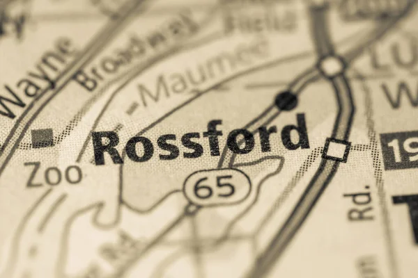 罗斯福德 俄亥俄美国 地理概念近距离拍摄 — 图库照片