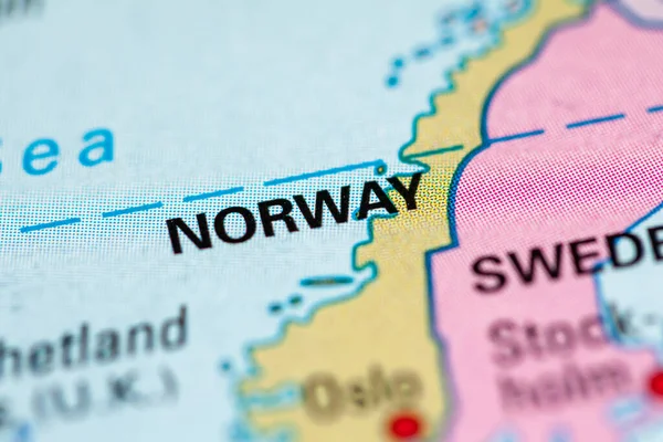 Noruega Geogrphy Concepto Close Shot — Foto de Stock