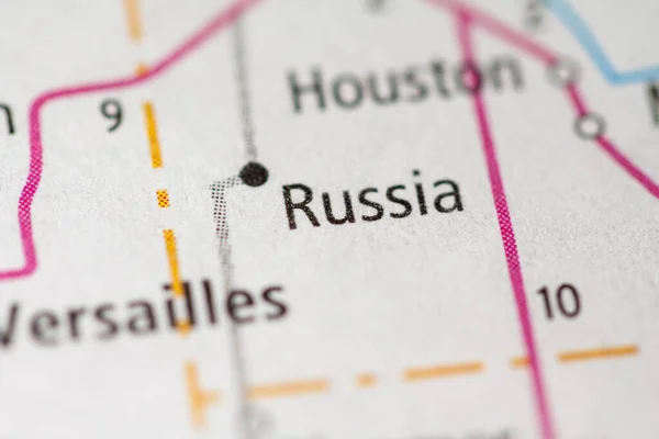 Russland Til Ohio Usa Kart – stockfoto