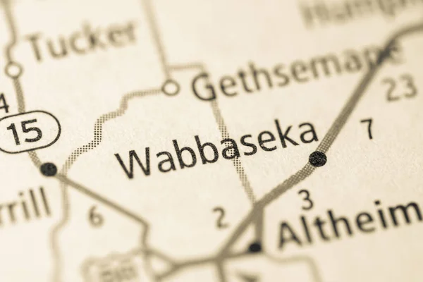Wabbaseka Vagyok Arkansas Ban Amerikai Térkép — Stock Fotó