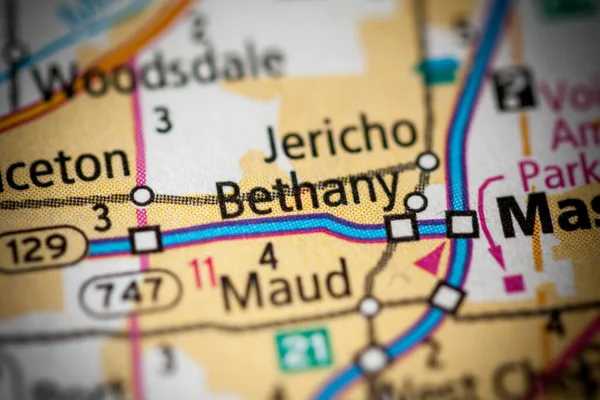 Bethany Ohio Mapa Usa — Foto de Stock