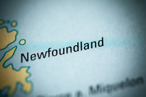 Newfoundland Canada Map Background — 스톡 사진