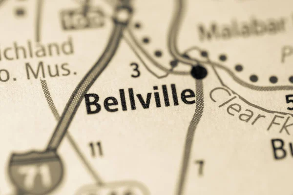 ベルビル オハイオ州 アメリカ地図 — ストック写真