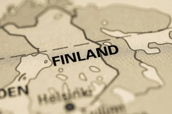 Finland Geogrphy Concept Closde Shot — Stock Photo, Image