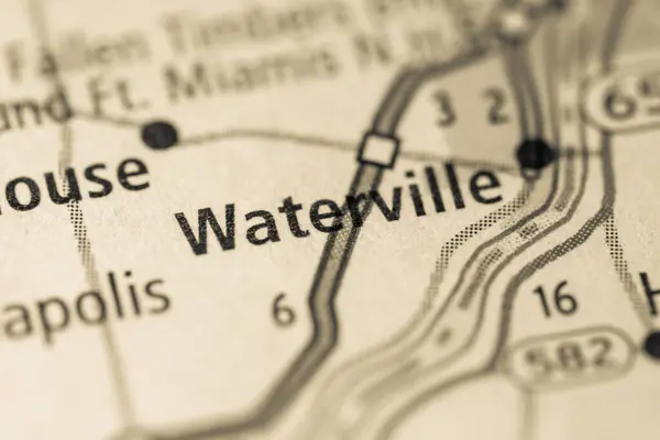 Waterville Ben Ohióban Amerikai Térkép — Stock Fotó