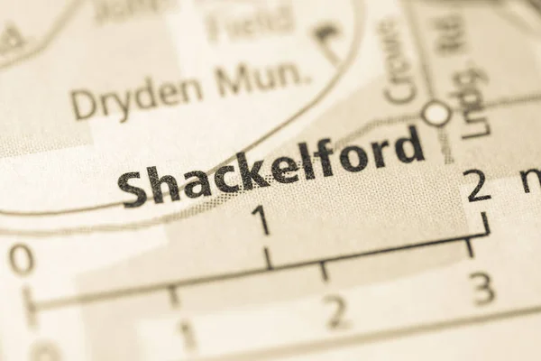 Shackelford Califórnia Eua Mapa — Fotografia de Stock