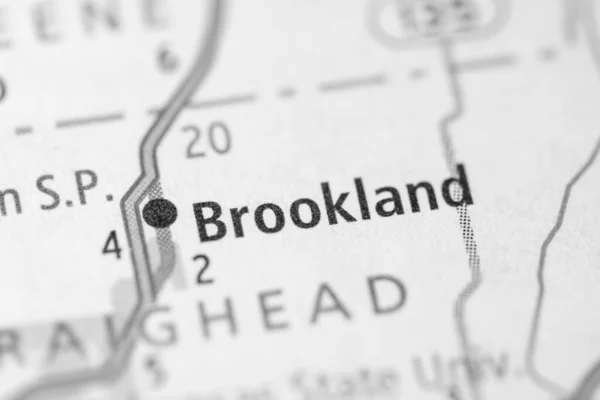 Brookland Arkansas Mapa Usa — Foto de Stock