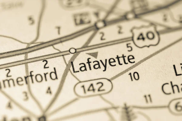 Λαφαγιέτ Οχάιο Χάρτης Ηπα — Φωτογραφία Αρχείου