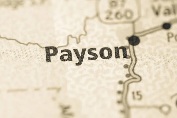 Payson Arizona Mapa Usa — Foto de Stock