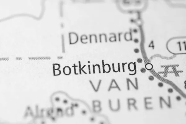 Боткинбург Арканзас Карта Сша — стоковое фото