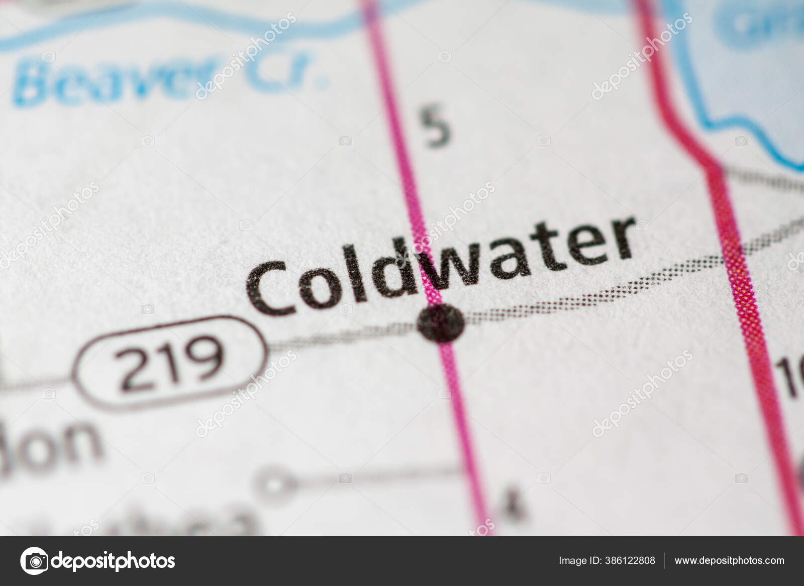 Coldwater Ohio Usa Map Stock Photo by ©aliceinwonderland2020 386122808