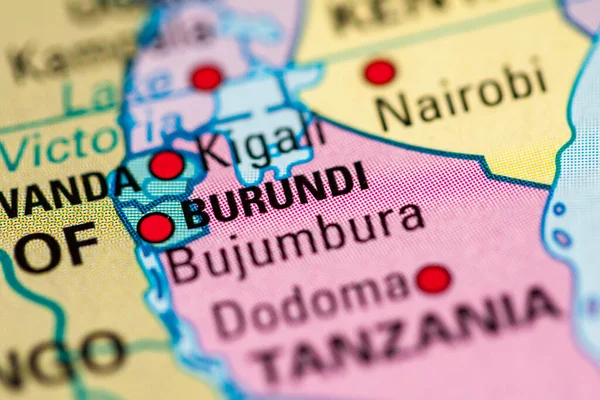 부룬디 Geogrphy 컨셉트 — 스톡 사진