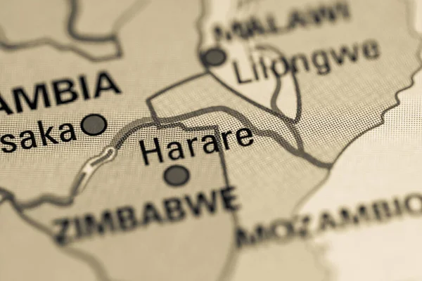 Harare Zimbabwe Concetto Geogrphy Close Shot — Foto Stock