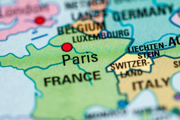 Paris Frankreich Geografiekonzept Schließt Schuss — Stockfoto