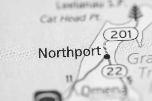 Northport Michigan Mapa Usa —  Fotos de Stock