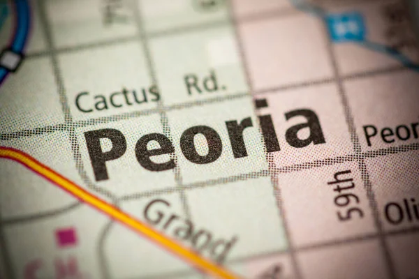 Peoria Arizona Abd Haritası — Stok fotoğraf