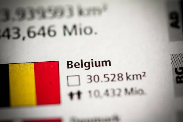 比利时 Geogrphy概念近距离拍摄 — 图库照片