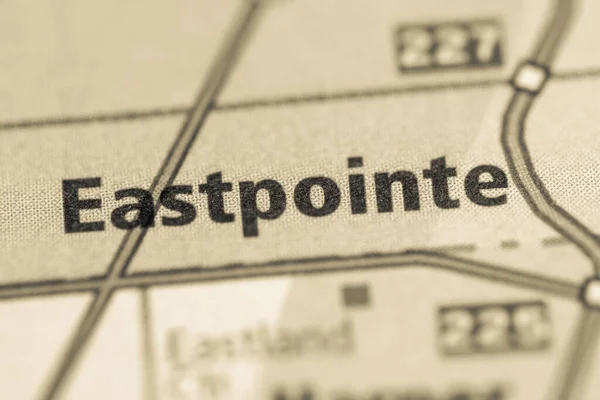 Eastpointe Michigan Eua Mapa — Fotografia de Stock