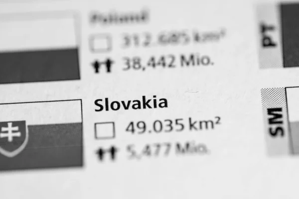 Szlovákia Geogrphy Koncepció Lezárva Lövés — Stock Fotó