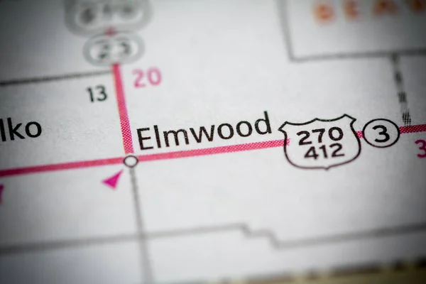Elmwood. Oklahoma. USA. Geographic concept close up shot