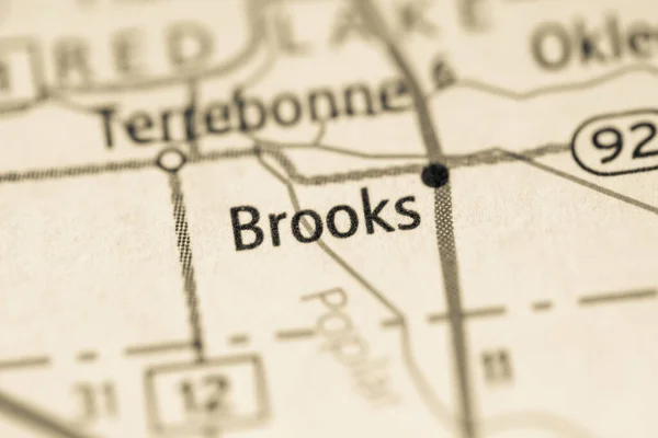 Brooks Minnesota Mapa Usa —  Fotos de Stock