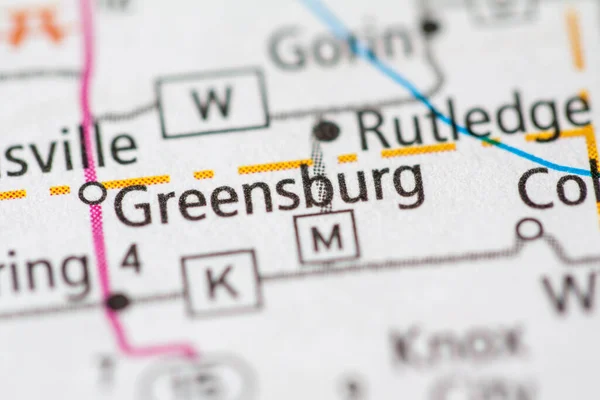 Greensburg Det Missouri Usa Karta — Stockfoto