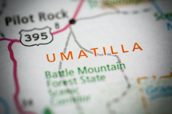 Umatilla Oregon Usa Map — Stock Photo, Image