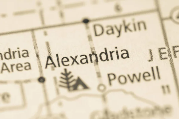 Alexandria Nebraska Usa Map — Stock Photo, Image