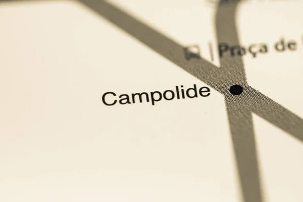 Estación Campolide Mapa Del Metro Lisboa — Foto de Stock