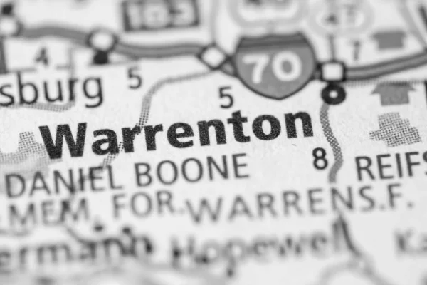 Warrenton Missouri Kaart Verenigde Staten — Stockfoto