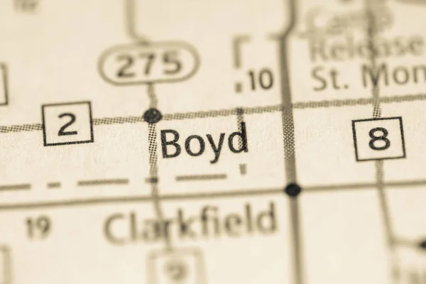 Boyd Minnesota Mapa Usa —  Fotos de Stock
