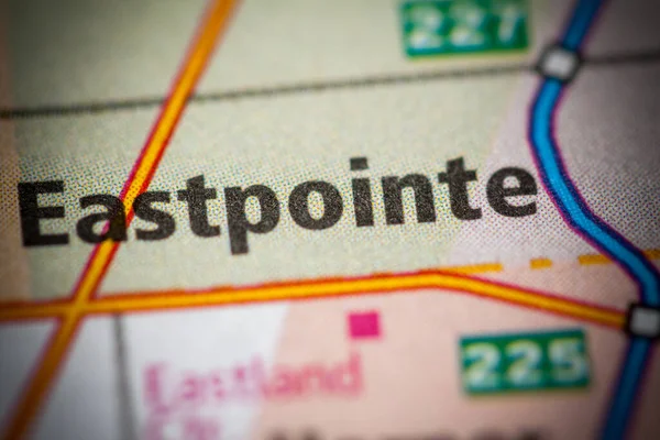 Eastpointe Michigan Eua Mapa — Fotografia de Stock