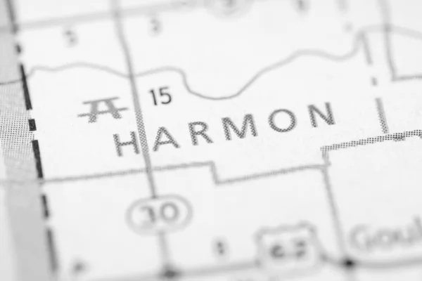 Harmon Oklahoma Stati Uniti Concetto Geografico Close Shot — Foto Stock