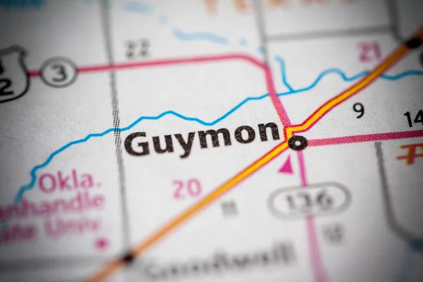 Guymon Oklahoma Estados Unidos Concepto Geográfico Primer Plano — Foto de Stock